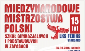 Uwaga  zawody 5.9.15- Mistrzostwa Polski Szkół hala OSiR Stargard 